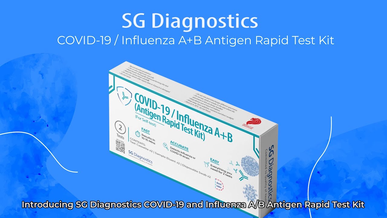SG Diagnostics COVID19 / Influenza A+B ART Kit Self Test