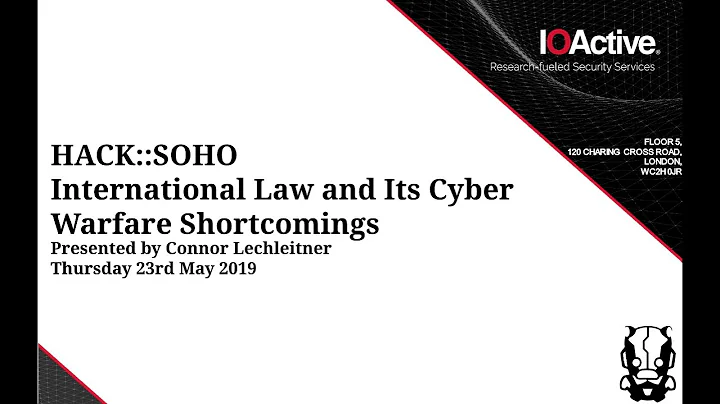 HACK::SOHO - International Law and its Cyber Warfare Shortcomings