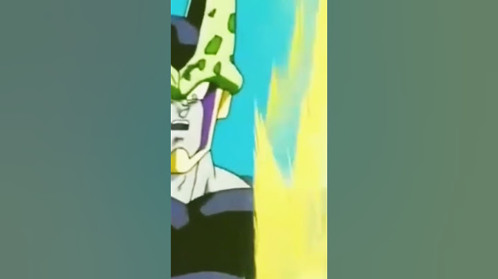en ese momento cell sintió el verdadero terror meme #dbz
