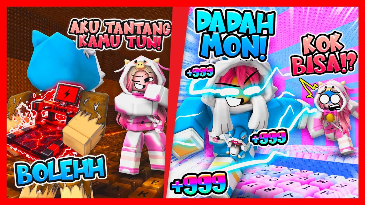 ATUN PRANK PURA2 NOOB DIDEPAN MOMON DI GAME +1 KEYBOARD ASMR !! Feat @sapipurba Roblox