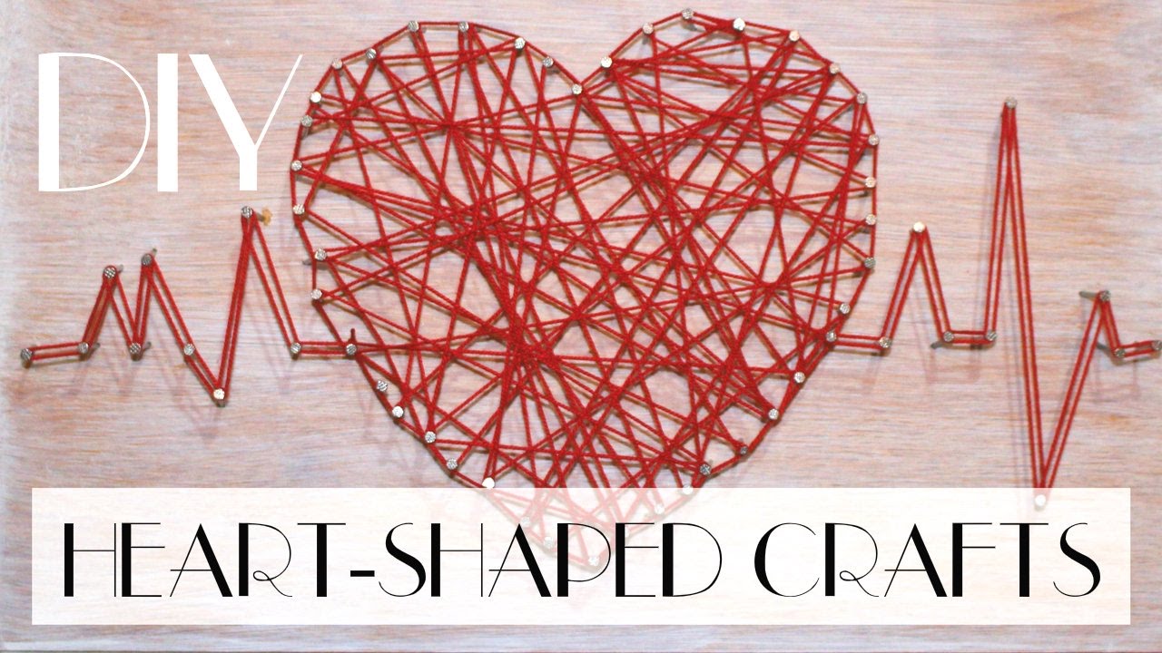 Heart-shaped Beginner String Art Kids Craft {Reality Daydream}