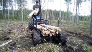 Самодельные гусеницы из покрышек на прицеп. тянем трактором с нагрузой.