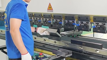 Bending Process Video by HE1103, Hydraulic Electric servo CNC press brake  @BMTechMachine