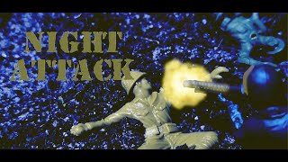 Night attack | WW2 pacific theater army men stop motion