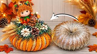 😱People think it's store-bought! /🎃This pumpkin is actually made from a pipe✨ (Recycled) DIY