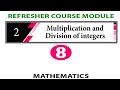 8th Maths Refresher Course Answer Key Unit 2