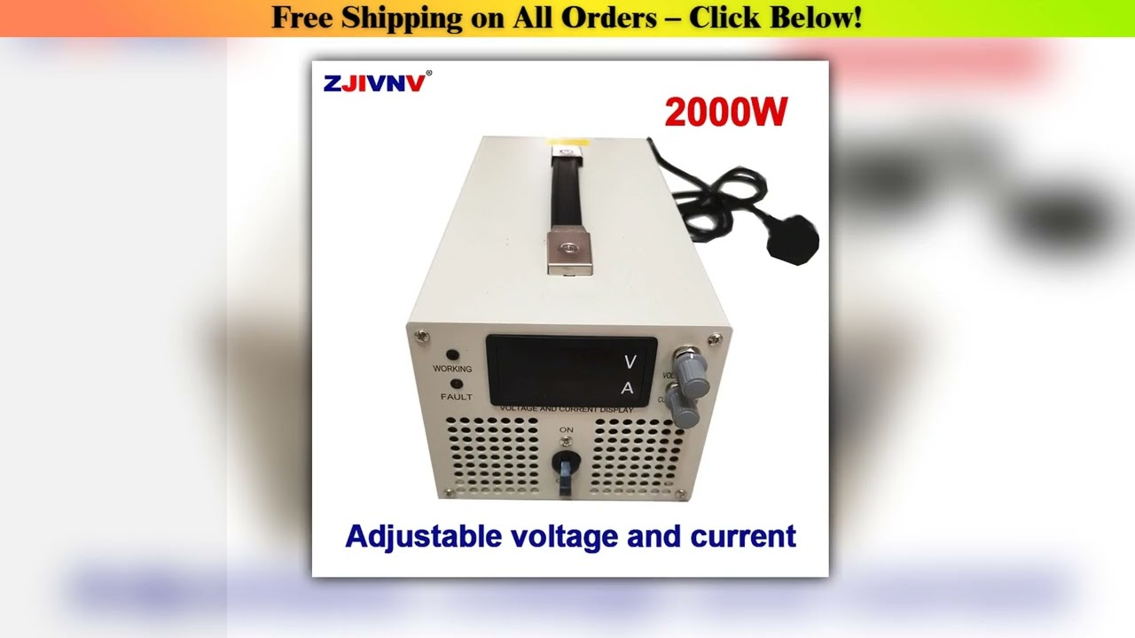 2000W Adjustable Switching Power Supply with digital display AC-DC 12V 24V 27V 36V 48V 50V 60V 72V