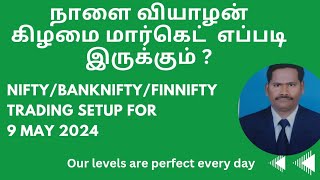 Nifty Finnifty & banknifty prediction for 9 May 2024 tamil #nifty#banknifty