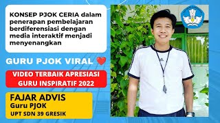 Apresiasi Guru inspiratif 2022 - PJOK CERIA MEDIA INTERAKTIF Penerapan Pembelajaran Berdiferensiasi