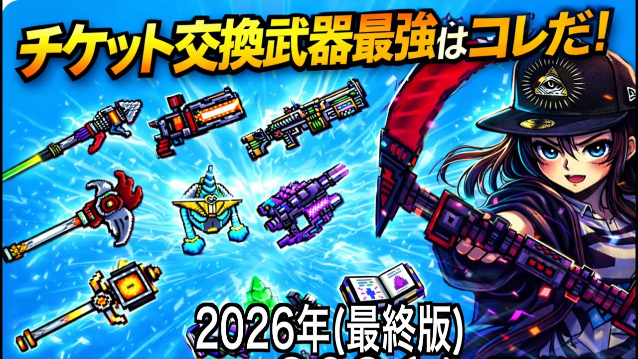 Pixel Gun 3D] The strongest ticket exchange weapon is this! 2026
