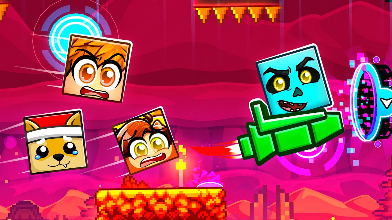 Goober Gang Plays GEOMETRY DASH..