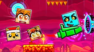 Goober Gang Plays GEOMETRY DASH.. screenshot 2
