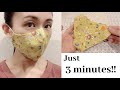 Just 3 minutes!!! Easy mask tutorial | DIY mask