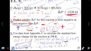Mr Z AP Chemistry Chapter 19 lesson 3: delta G Calculations