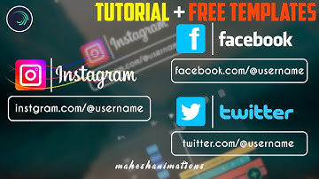 Trendy Social Media Lower Thirds Animation in Alight Motion