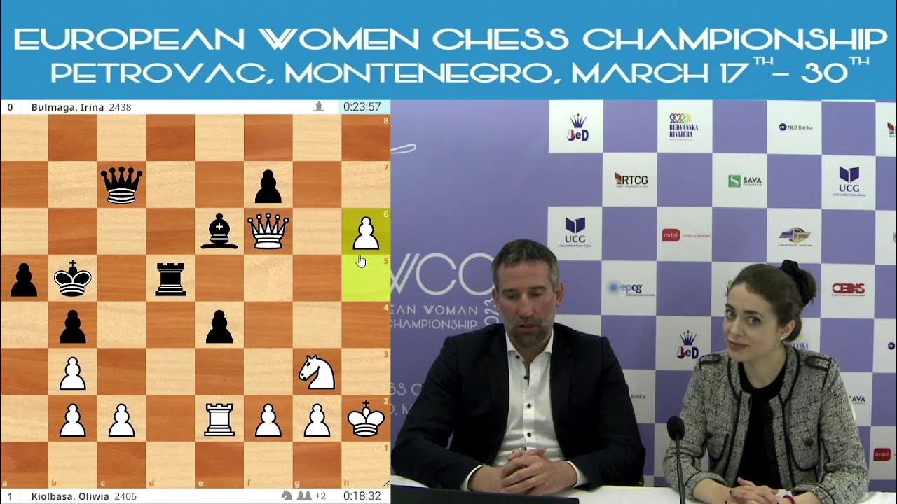 EUROPEAN WOMEN CHESS CHAMPIONSHIP 2023 Round 6 Live! YouTube