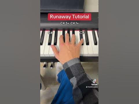 Runaway - Kanye West Easy Piano Tutorial with Note Names - YouTube