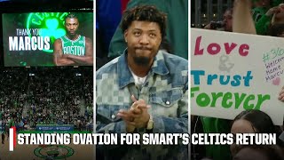 Marcus Smart Showed Love After Celtics Tribute Video Fans Chant We Love Marcus Nba On Espn
