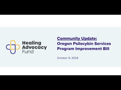 Webinar Psilocybin Services Improvement Bill