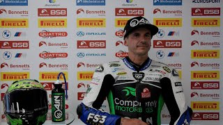 24 Bennetts British Superbike: Race 3 podium reactions after that incredible Donington Park dogfight