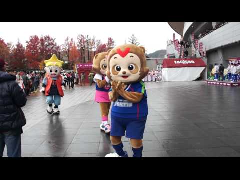 2011 J2 第38節 ファジアーノ岡山 試合前のファジ丸