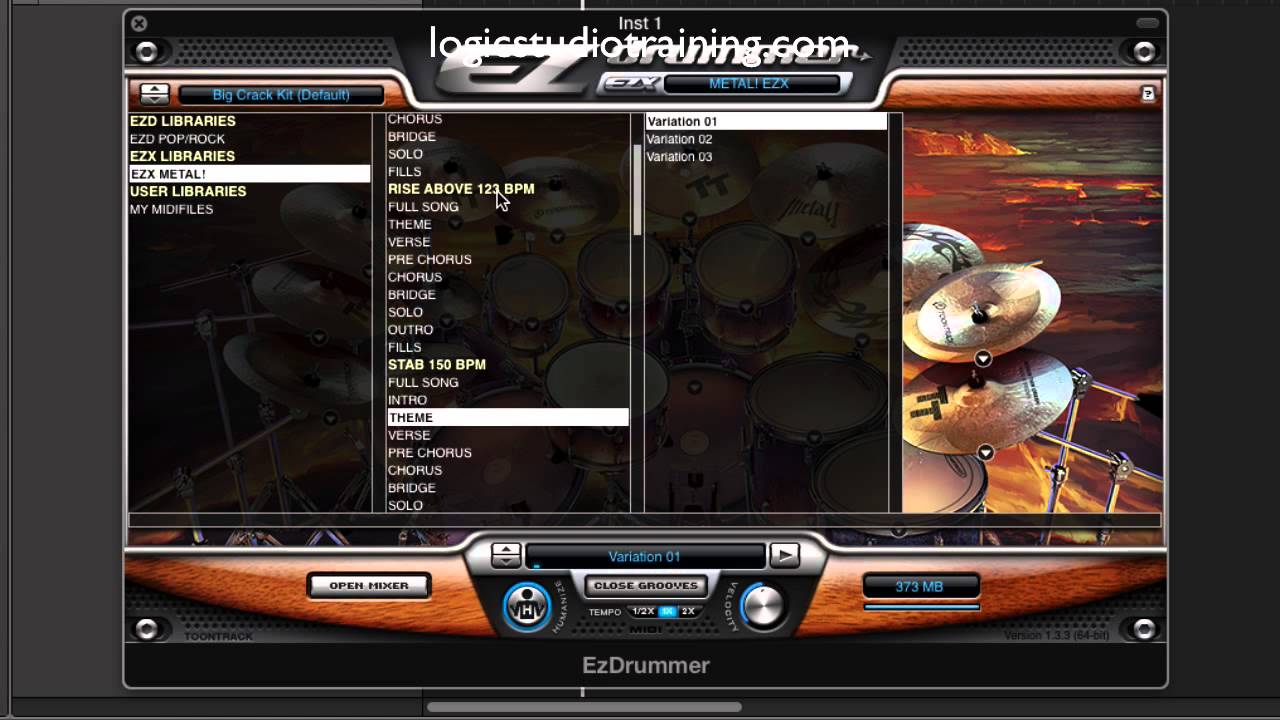 Logic Studio Training Presents Toontrack EZX Metal - YouTube