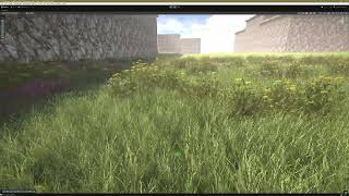 Interactive Grass System  - Sway & Stomp & Grass Kind Variance  - Unity HDRP - Misty Environment