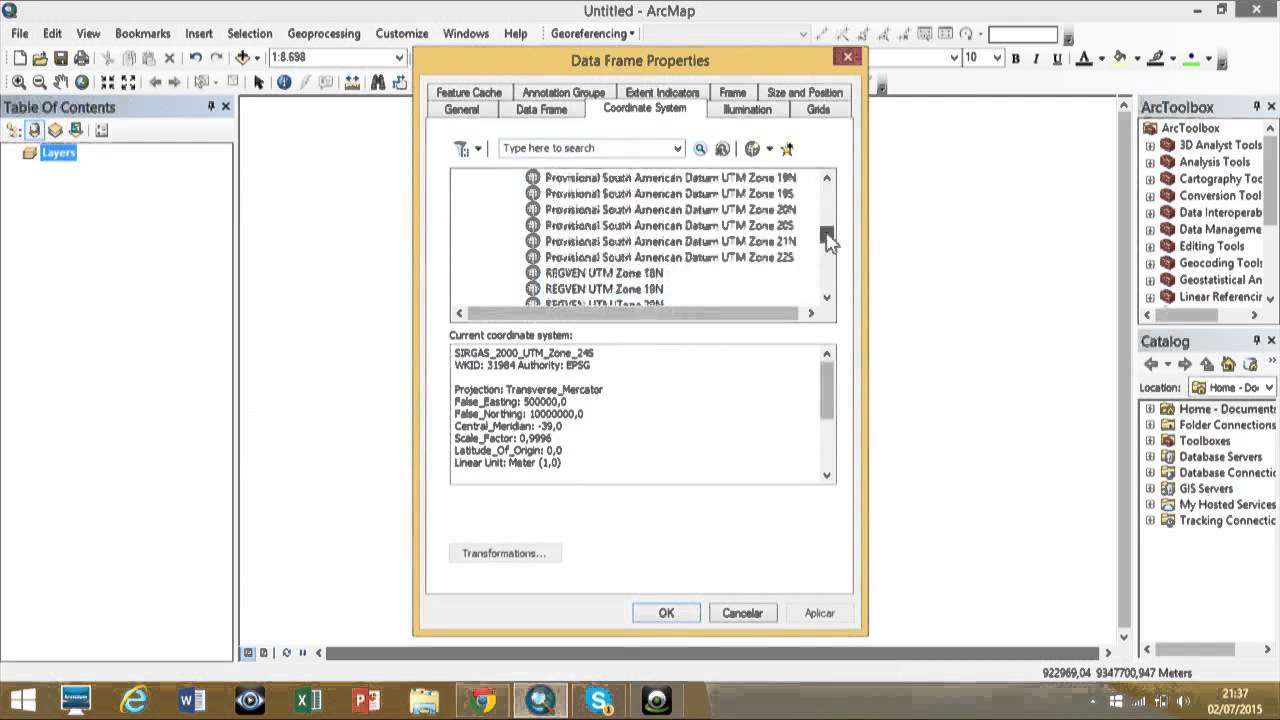 Arcgis Configurações básicas Arcmap - YouTube