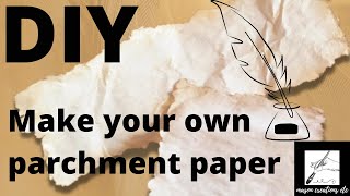 How to make your own Parchment Paper (EASY DIY and decoupage) 🖋🖋🖋