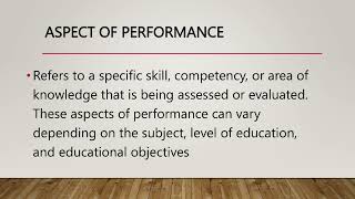 GRADING AND REPORTING - Components of a Grading System