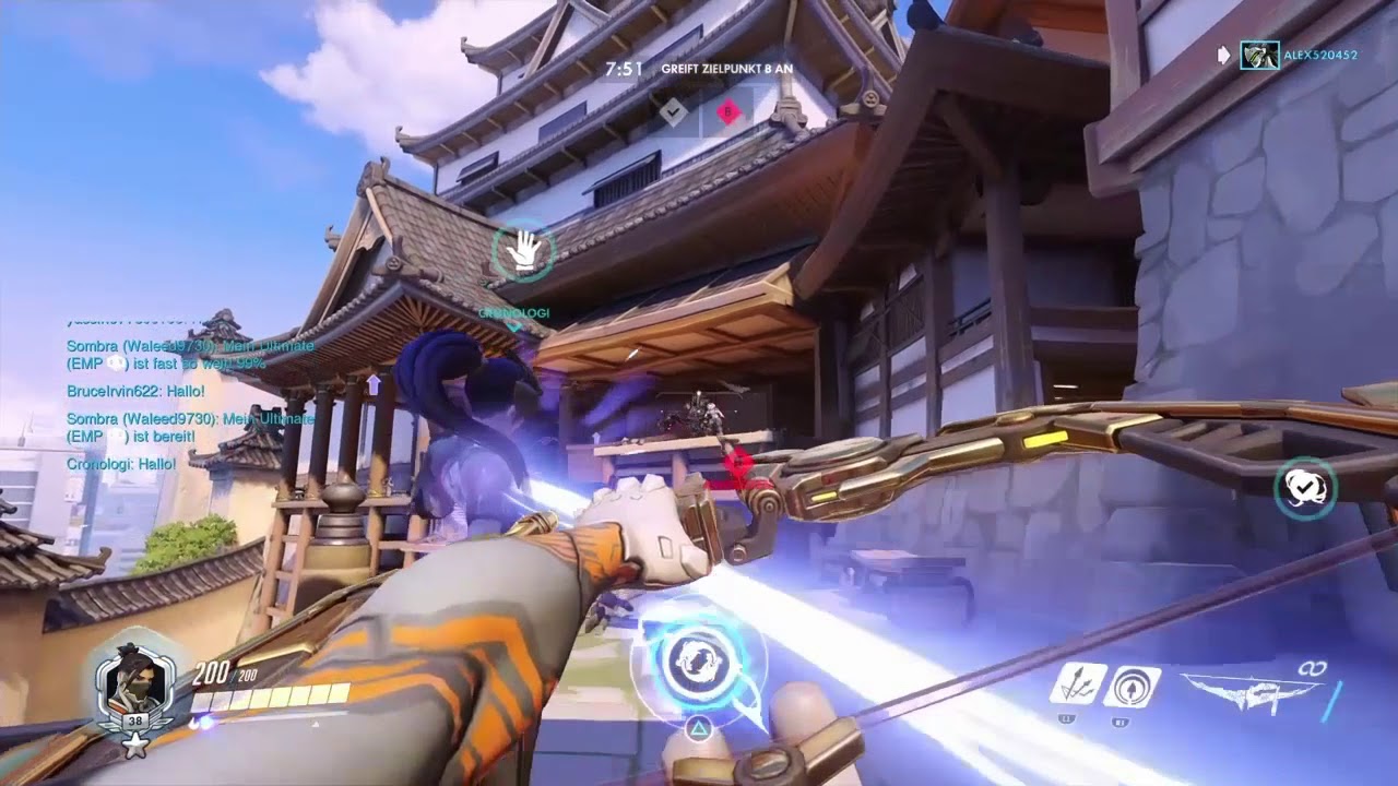 Overwatch - Hanzo vs 6 taking over 2. point by himself