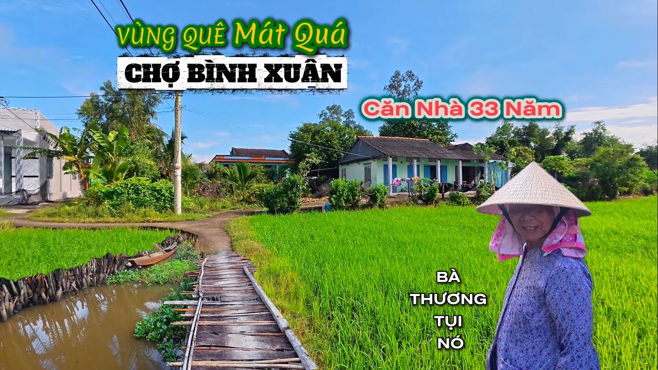 Cánh Đồng Mù Sương Buổi Sáng, Bình Dị Đường Quê Cho Bà Quá Gian Gần Chợ Bình Xuân .