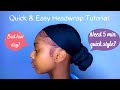 Quick Headwrap Tutorial | KinkyCurlyDes