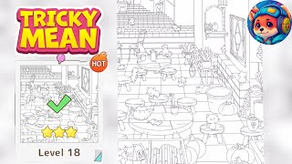 Tricky Mean Level 18 Find 30 Kitties Guide Answers Mobile Gameplay Walkthrough