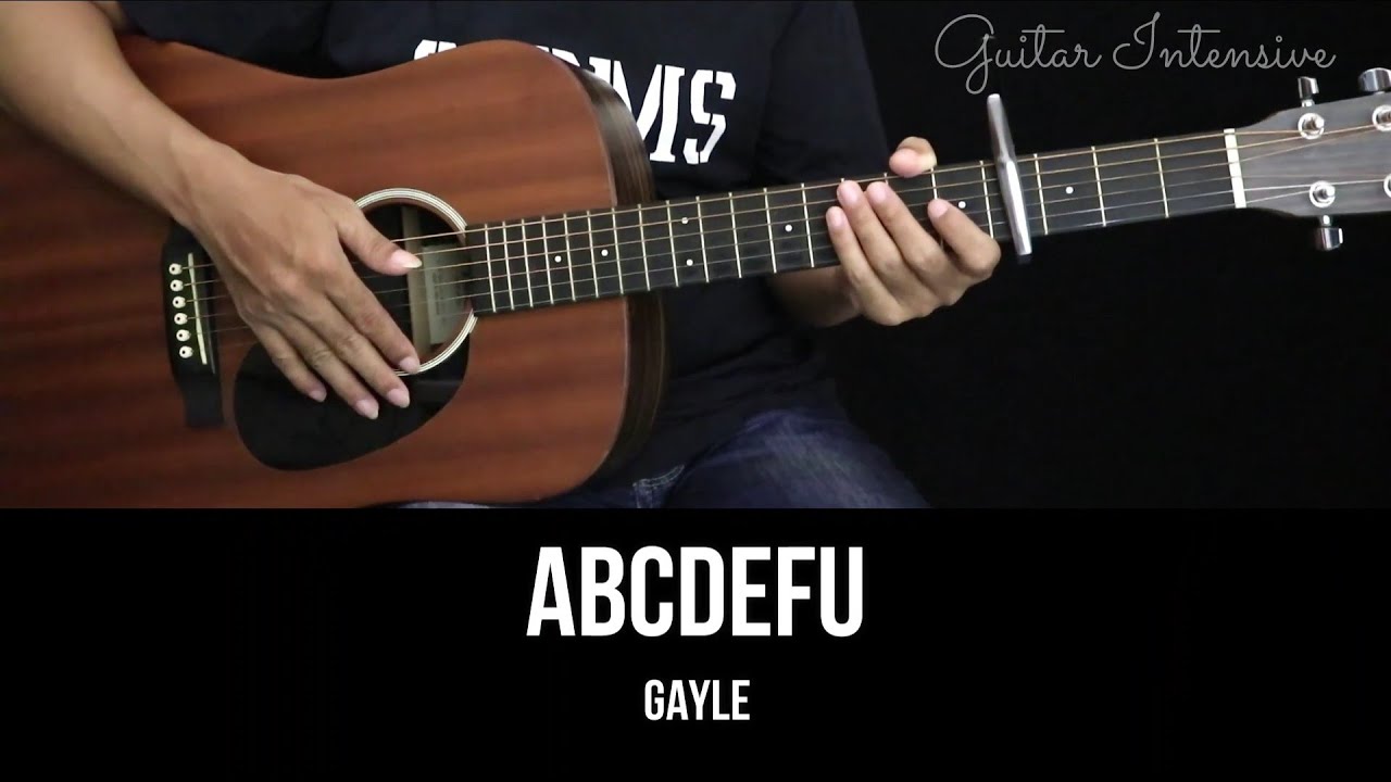 Abcdefu Gayle EASY Guitar Tutorial with Chords / Lyrics YouTube