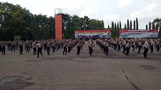 'POLRI'Yel Yel Siswa Diktuk Spn Batua  Polda Sulsel Angkatan 43