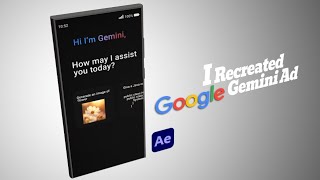 Recreated Google Gemini Ad | Motion Graphics Edit