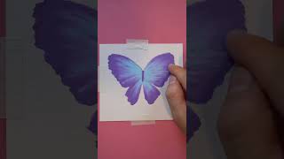 Oil pastel drawingGlitter butterfly #oilpastel #easydrawing #creativeart #butterflydrawing #art