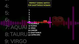 Perfect Zodiac Match For SAGITTARIUS WOMAN♐ #shorts
