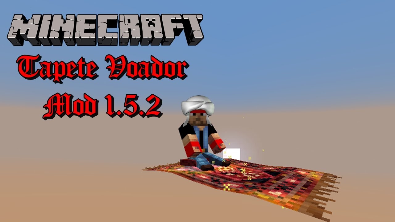 Minecraft 1.5.2 - Magic Carpet Mod - Tapete voador - YouTube