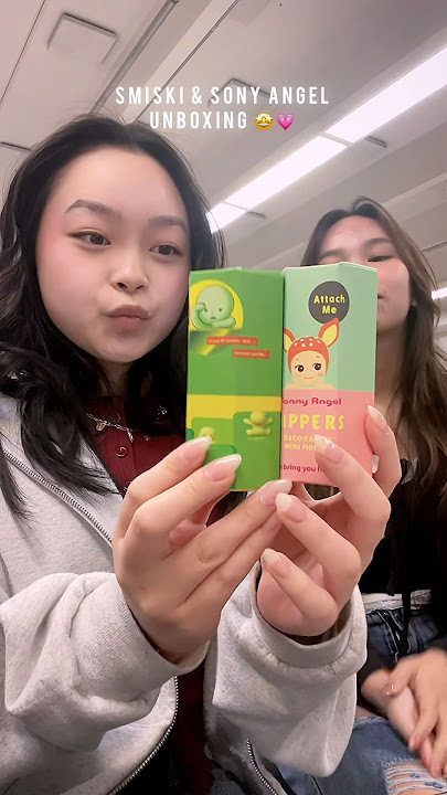 Unboxing sonny angel & smiski hippers (fake) 🤩💗 #unboxing  #smiski  #sonnyangelunboxing  #blindbox