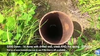 $1,500 Down for 16 Acres with Well, Live Spring and Creek in the Ozarks - Owner Financing - ID#HV31
