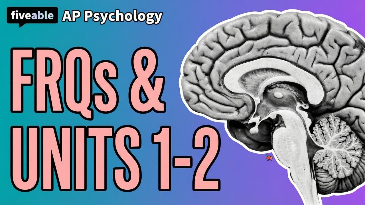 The Raj Fiveable AP Psychology CRAM – FRQs & Units 1-2 Review | Fiveable Cram Archive