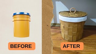 Boya Kovasını Dekoratif Sepete Dönüştür Kolay Kendin Yap Projesi Önüşüm
