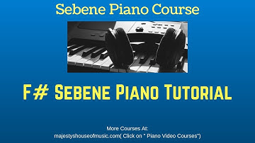 SEBENE PIANO TUTORIAL PART 2 ( F# Seben Piano) (Instructor - Caleb Fadhili)