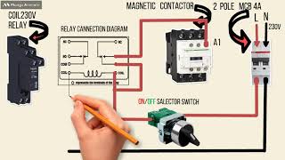 8 Pin schneider relay connection diagram   Relay connection explained