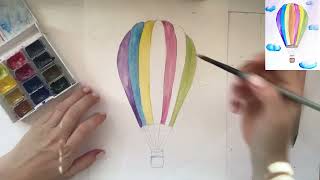 Малюємо повітряну кулю🌈 малювання для дітей і дорослих