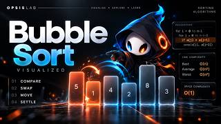 Bubble Sort in Explanation in Minutes⚡ |  Visualized #BubbleSort #Programming