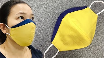 4 LAYERS mask form - UNIQUE DESIGN - no fog on glasses - easy sewing with only 3 figures