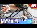 FINALIZAMOS A SEGUNDA ESTRUTURA DA ESCADA DE AÇO DA CASA DE ISOPOR - DIÁRIO DE OBRA #5